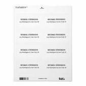 Unique Special Classic Return Address Label (Vorne)