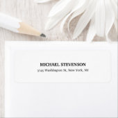 Unique Special Classic Return Address Label (Insitu)