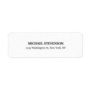 Unique Special Classic Return Address Label
