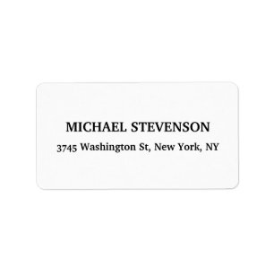 Unique Special Classic Return Address Label Adressaufkleber