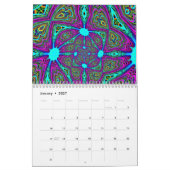 Unique Spiral Mandala Kalender (Jan 2027)
