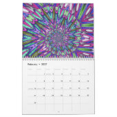 Unique Spiral Mandala Kalender (Feb 2027)