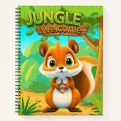 Unique Squirrel Wildlife Nature Safari Character🐿 Notizblock (Vorderseite)