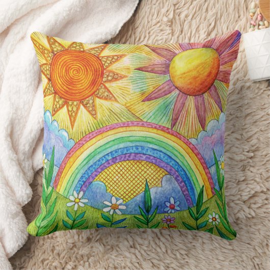 Unique summer beach Design cushion Kissen (Decke)