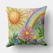 Unique summer beach Design cushion Kissen (Rückseite)