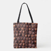 Unique Sweet Funny Brown Chocolate Dessert  Tasche (Rückseite)