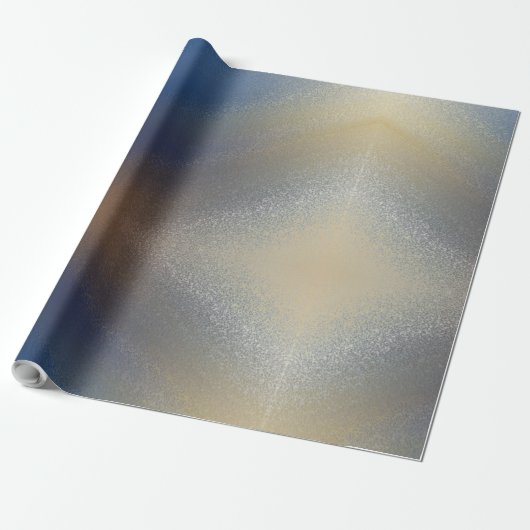 Unique Textured Blue Gold Hintergrund Geschenkpapier (Ungerollt)