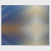 Unique Textured Blue Gold Hintergrund Geschenkpapier (Flach)