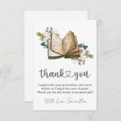 Unique Thank You Card For Retirement Gifts (Vorne/Hinten)