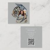 Unique Tiger Graduation Enclosure Card  Begleitkarte (Vorne/Hinten)