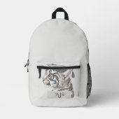 Unique Tiger Monogram Abschluss Backpack Bedruckter Rucksack (Vorderseite)