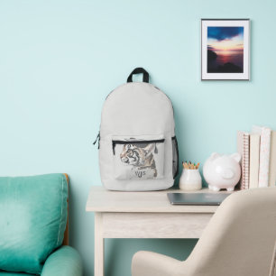 Unique Tiger Monogram Abschluss Backpack Bedruckter Rucksack