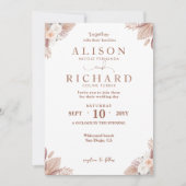 Unique Together with their Families Online Wedding Einladung (Vorderseite)