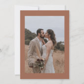 Unique Together with their Families Online Wedding Einladung (Rückseite)