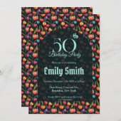 Unique Tulip Inspired 15Th Birthday Party Einladung (Vorne/Hinten)