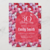 Unique Tulip Luxury 80Th Birthday Einladung (Vorne/Hinten)