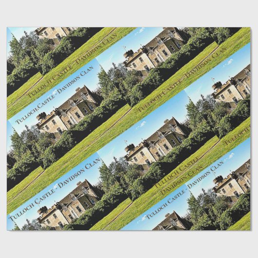 Unique Tulloch Castle Davidson Clan Wrapping Paper Geschenkpapier (Flach)