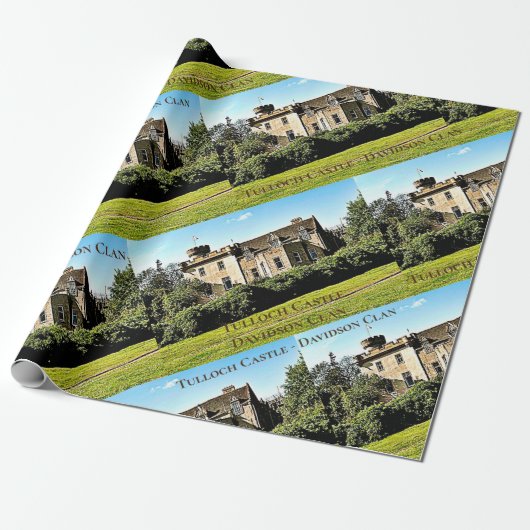Unique Tulloch Castle Davidson Clan Wrapping Paper Geschenkpapier (Ungerollt)