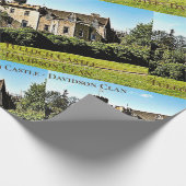 Unique Tulloch Castle Davidson Clan Wrapping Paper Geschenkpapier (Ecke)