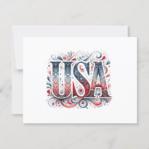 Unique USA Postcard Postkarte