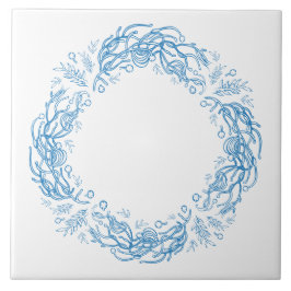 Unique Vintage Botanical. Fliese