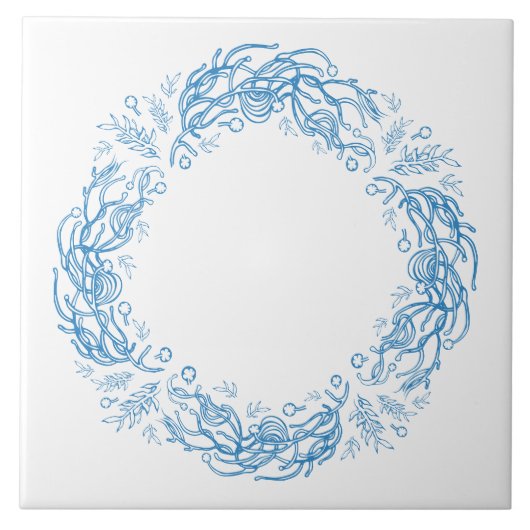 Unique Vintage Botanical. Fliese (Vorderseite)