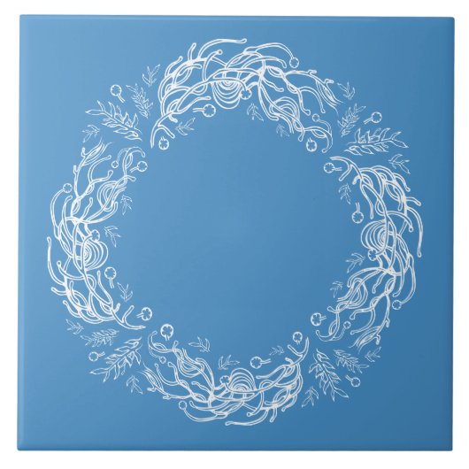 Unique Vintage Botanical. Fliese (Vorderseite)