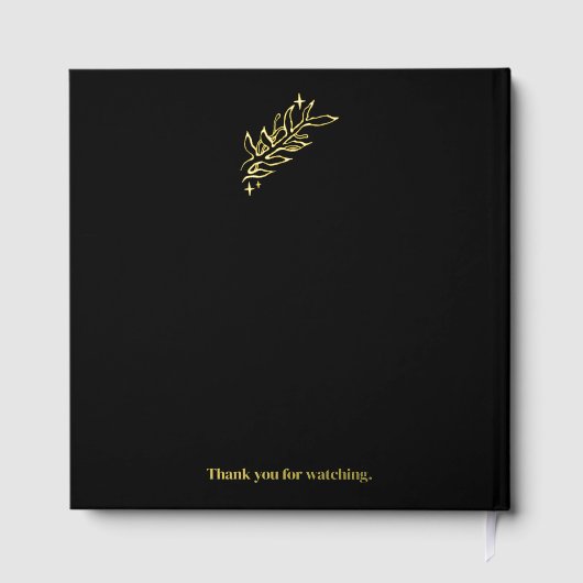 Unique Vintage Botanical. Gästebuch (Rückseite)