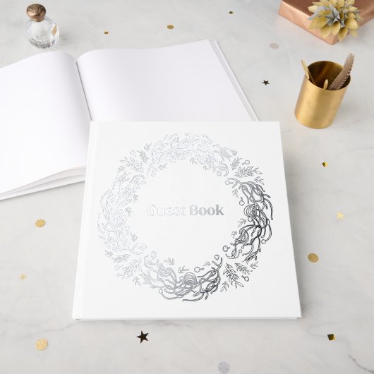 Unique Vintage Botanical. Gästebuch (Vorderseite Offen)