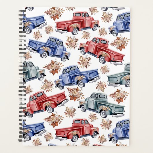 Unique Vintage Trucks Planner Journal Planer (Vorderseite)