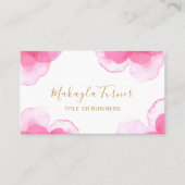 Unique Watercolor Visitenkarte (Vorderseite)