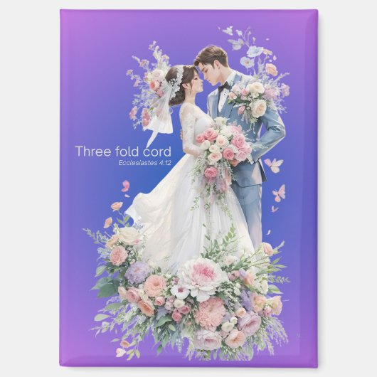 Unique  Wedding Gift Magnet (Vorderseite)