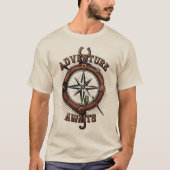 Unique Wild West Compass Adventure T-Shirt (Vorderseite)