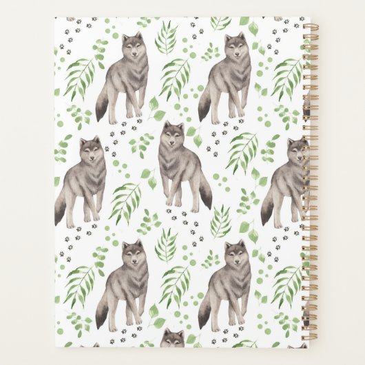 Unique Wolf Planner Journal Planer (Rückseite)