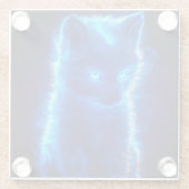 Unique Wolf Pup Untersetzer (Rückseite)