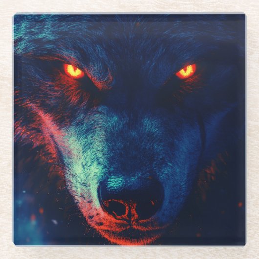 Unique Wolf Untersetzer (Vorderseite)