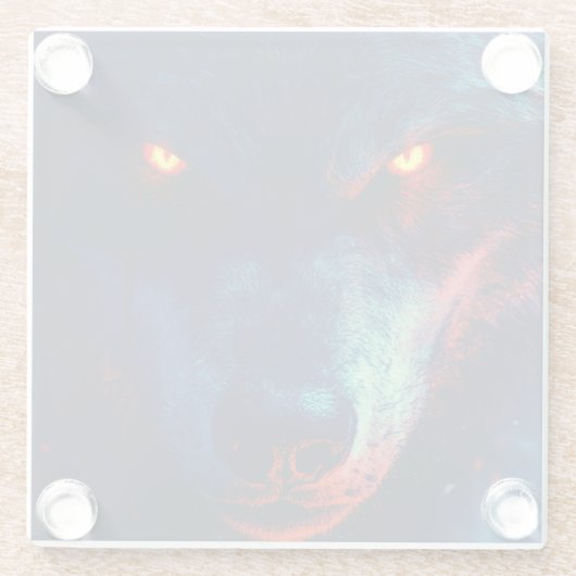 Unique Wolf Untersetzer (Rückseite)