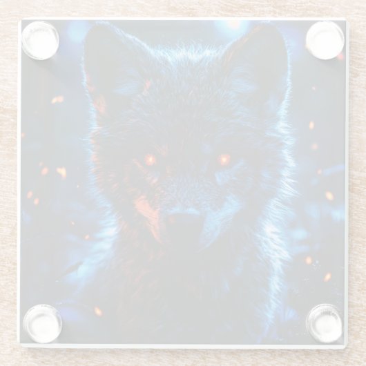 Unique Wolf Untersetzer (Rückseite)