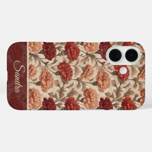 Unique Women Gift Carnation Custom Case-Mate iPhone Hülle (Rückseite (Horizontal))