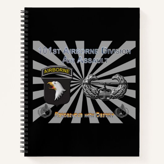 Uniquely Designed 101st Airborne Division Gift Notizblock (Vorderseite)