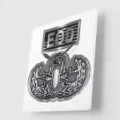 Uniquely Designed Commemorative EOD Quadratische Wanduhr (Winkel)