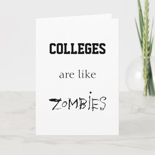 UNIS SIND WIE ZOMBIES KARTE (Vorderseite)