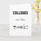 UNIS SIND WIE ZOMBIES KARTE (Gelbe Blume)