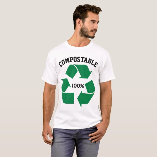 unisex 100% Compostable T-Shirt (Vorne ganz)