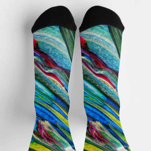 Unisex Abstract Crew Sock Socken (Oben)