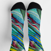 Unisex-Abstrakt-Crew-Socke Socken (Oben)