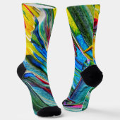 Unisex-Abstrakt-Crew-Socke Socken (Gewinkelt)