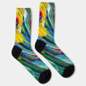 Unisex-Abstrakt-Crew-Socke Socken (Rechts)