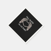 Unisex bis Tod tun uns Teil, Braut zu sein, Knoche Serviette (Ecke)