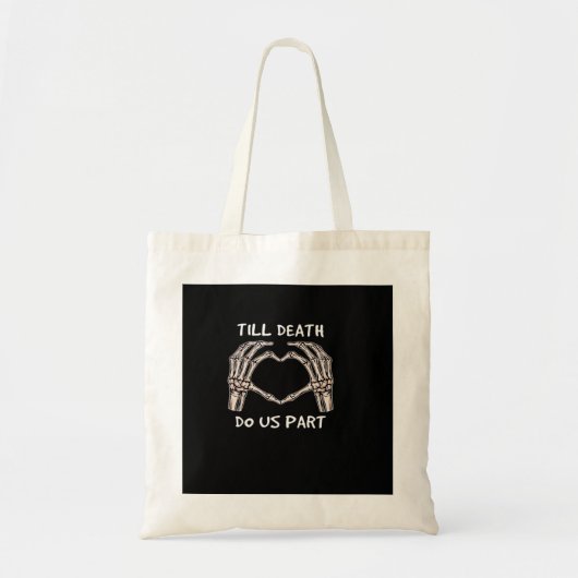 Unisex bis Tod tun uns Teil, Braut zu sein, Knoche Tragetasche (Vorne)